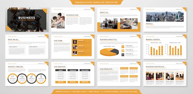 business presentation layout template design