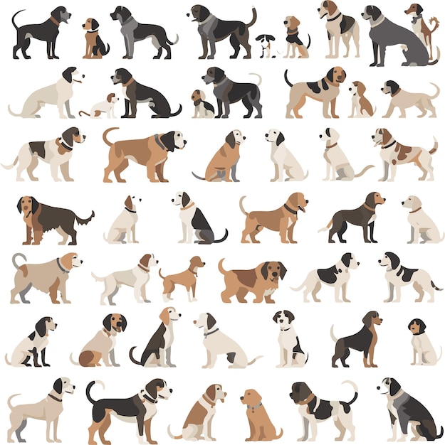 Business seo and promotion animal icons collection