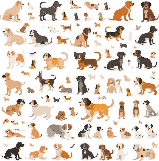 Vector business seo and promotion animal icons collection