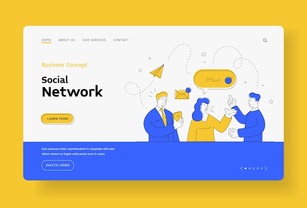 Business social network communication