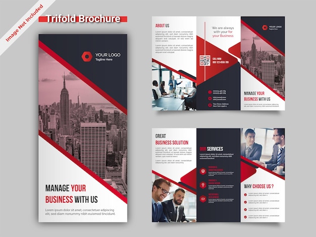 Business Trifold Brochure Design Template