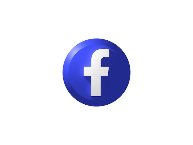 Button 3D Icon Facebook Meta Logo