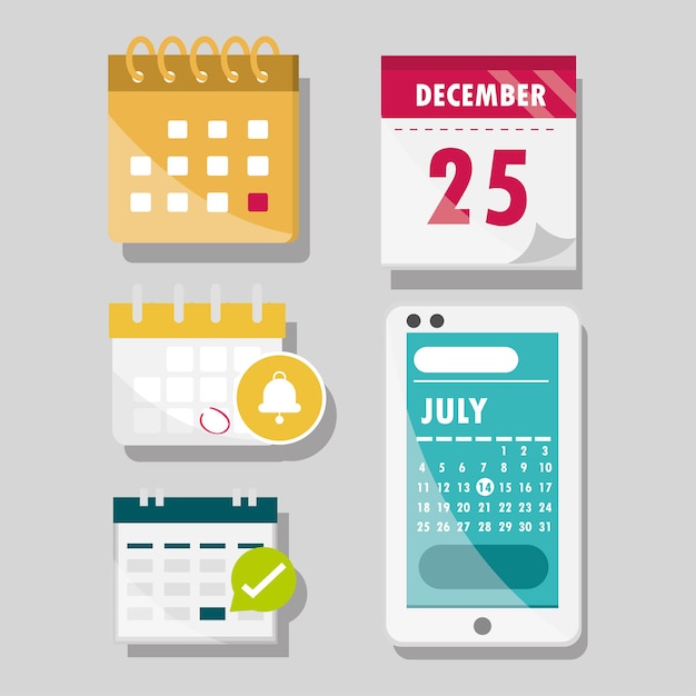 Vector calendar generic and app