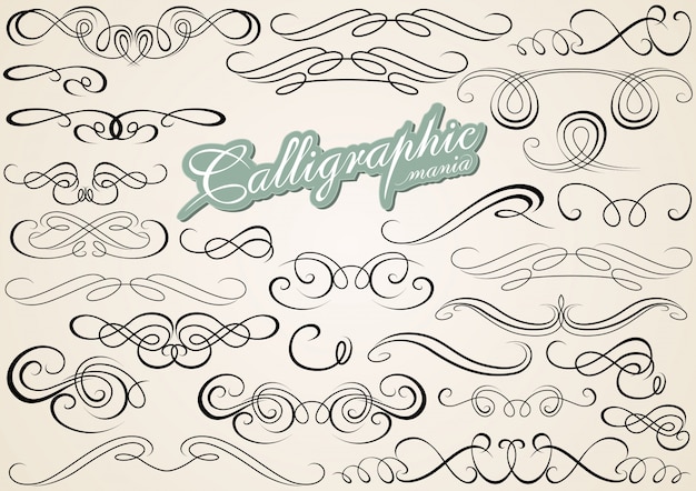 Calligraphic Design Elements