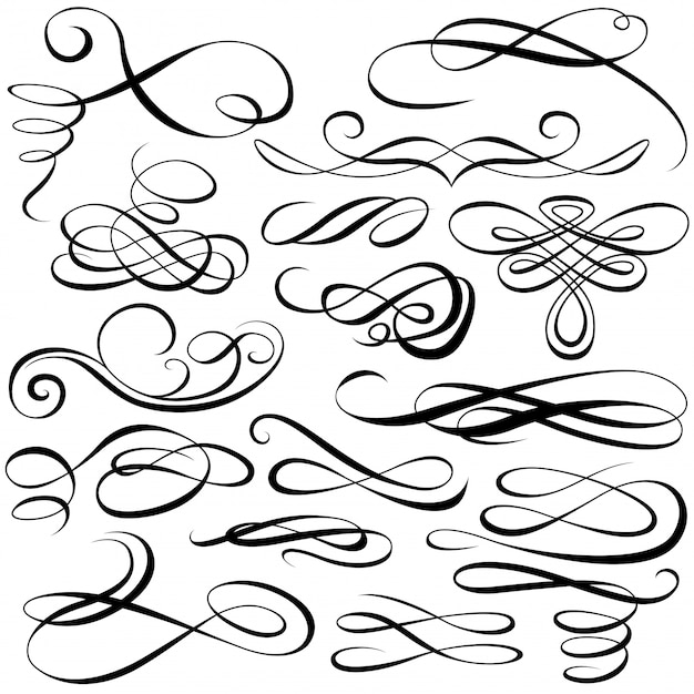 Calligraphic Design Elements