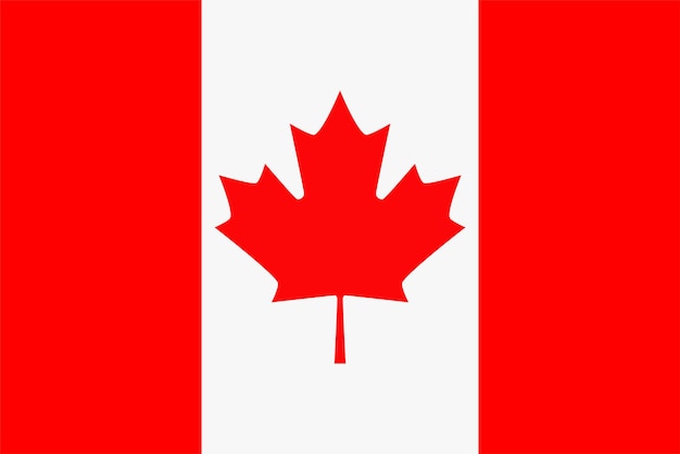 Vector canada national flag symbol of international world north america country