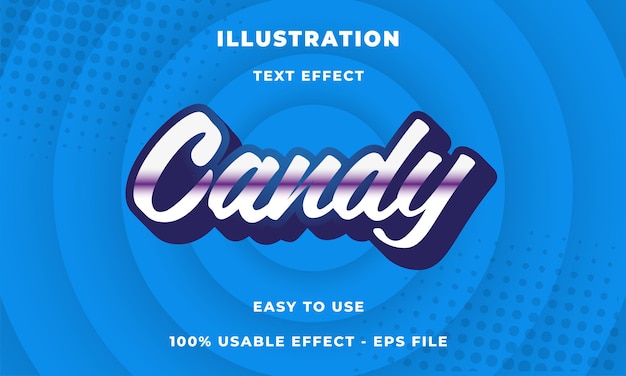 candy text effect