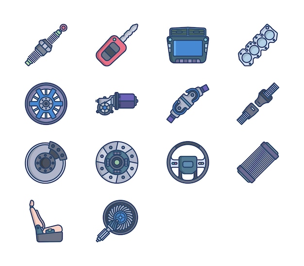 Car Equipment vector icon