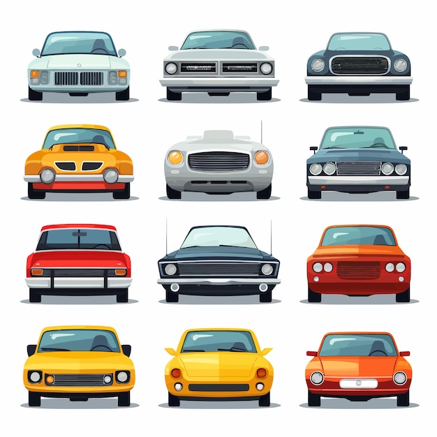 Car_illustration_icon_set_Vector