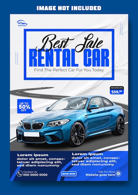 Car rent flyer design