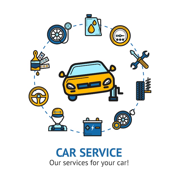 Car Service Illustration