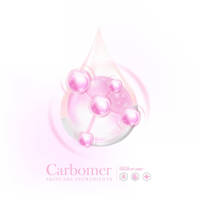 Vector carbomer serum skin care cosmetic