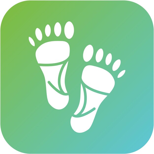 Carbon Footprint Icon Style