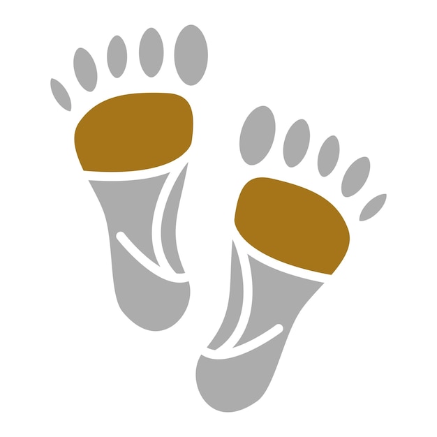 Carbon Footprint Icon Style