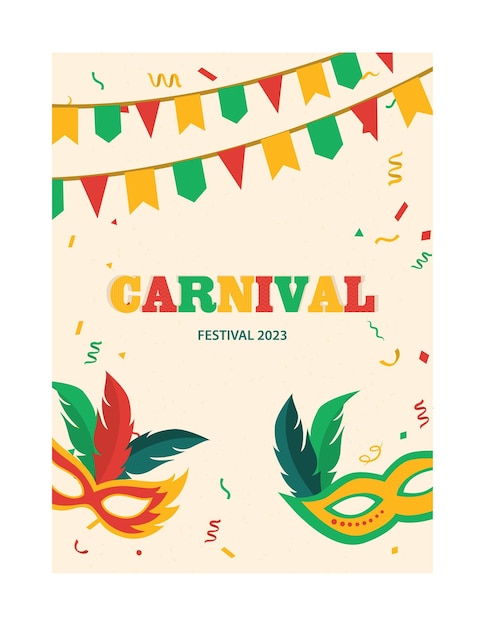 Vector carnival poster or banner