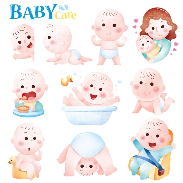 Cartoon Baby character Cute baby