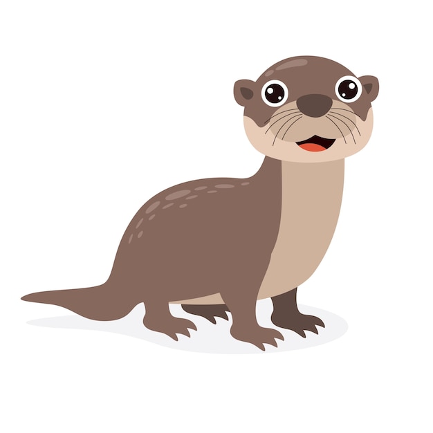 Cartoon Drawing Of An Otter