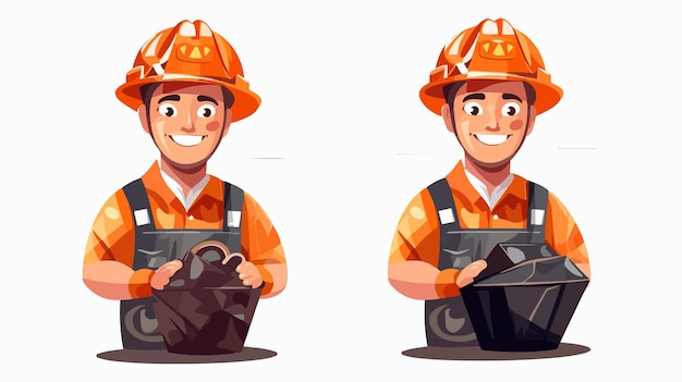 a cartoon of a fireman with a fireman on his helmet