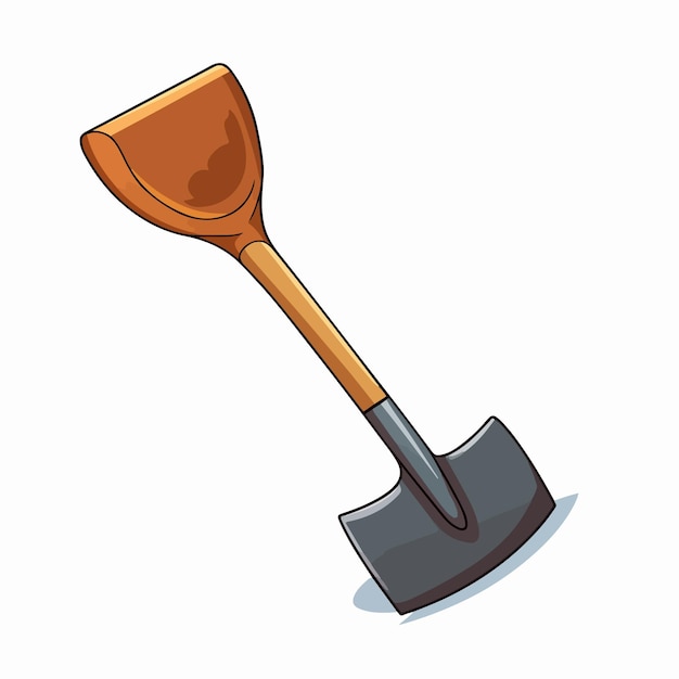 Vector cartoon shovel vector illustration for outdoor equipment design