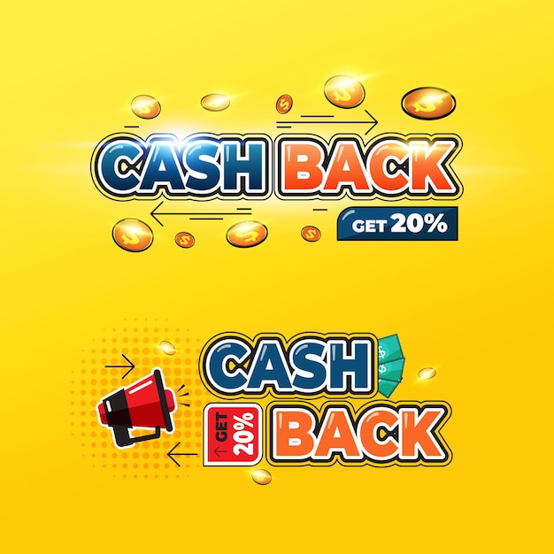 Cash back promotion sale discount 10% with promo code space. promotion sale concept, promotion illustration design