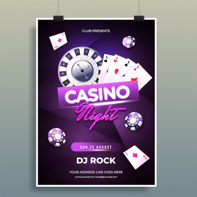 Vector casino background.