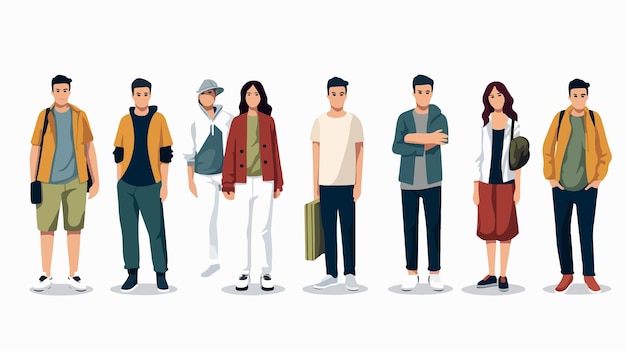 Vector casual clothing people icon vector design illustration