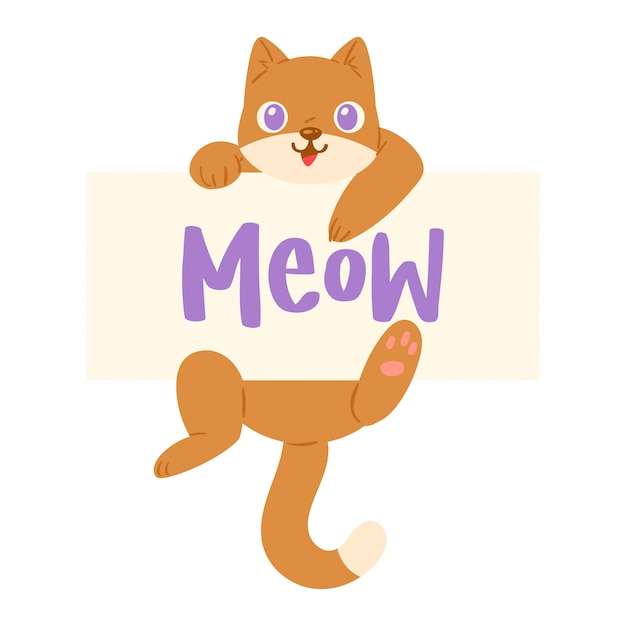 Cat MEOW character 