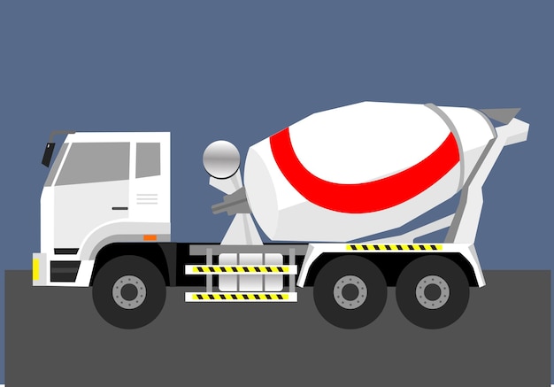 Cement Mixer Truck Vector