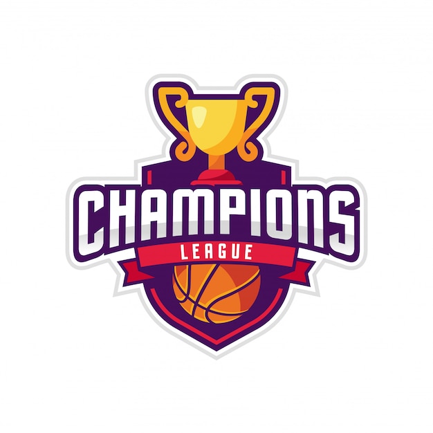 Vector champions league american logo sport