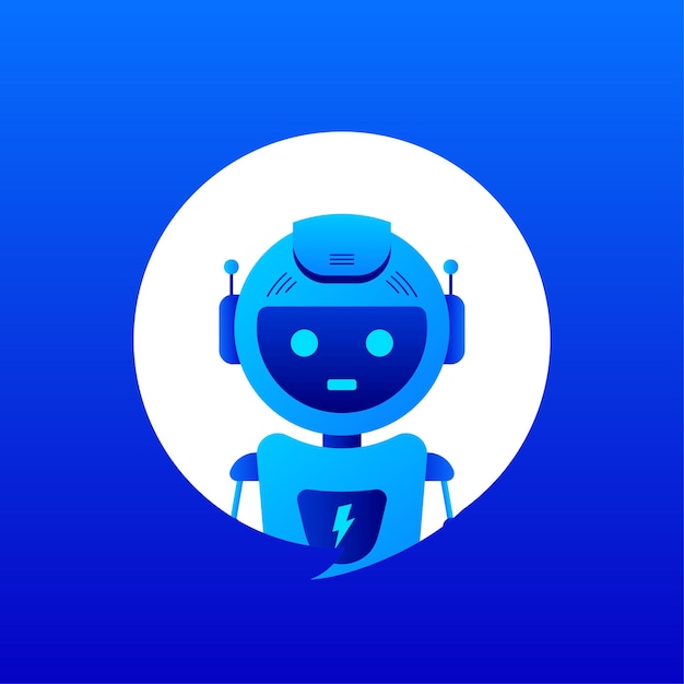 Chatbot icon concept chat bot or chatterbot Robot Virtual Assistance Of Website