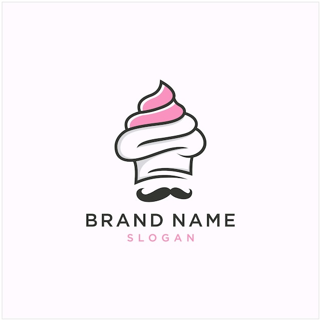 Chef ice cream logo design