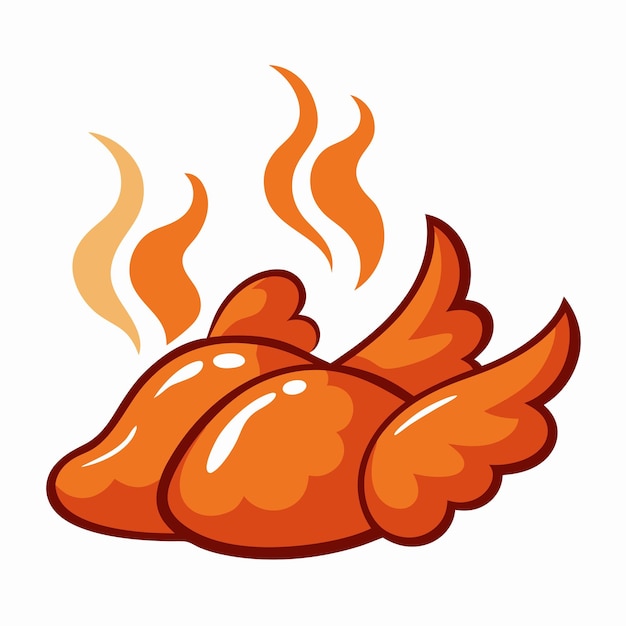 Vector chicken wings vector graphic