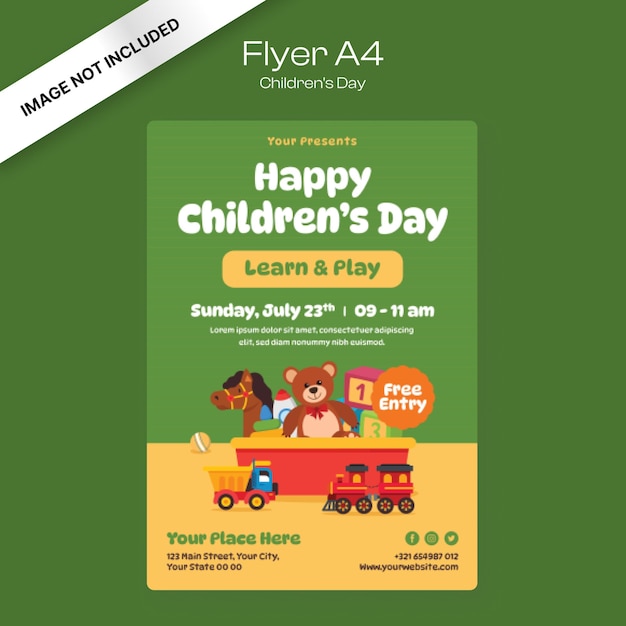 Children's Day Flyer Template