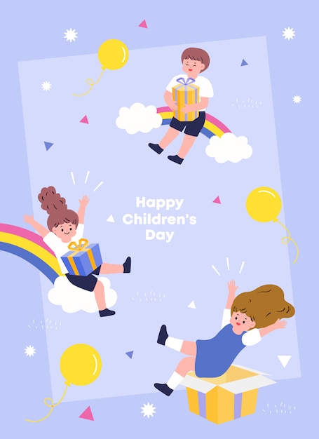 Vector children's illustration. illustration for educational activities with friends.