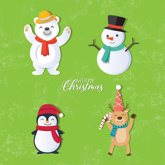 Christmas background, Christmas Card Collection