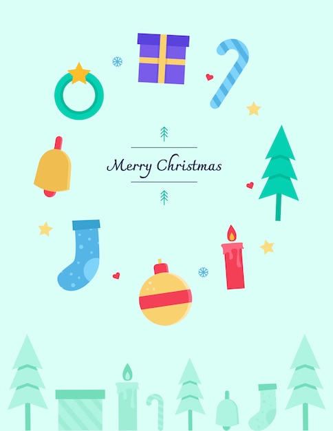 Christmas card invitation design