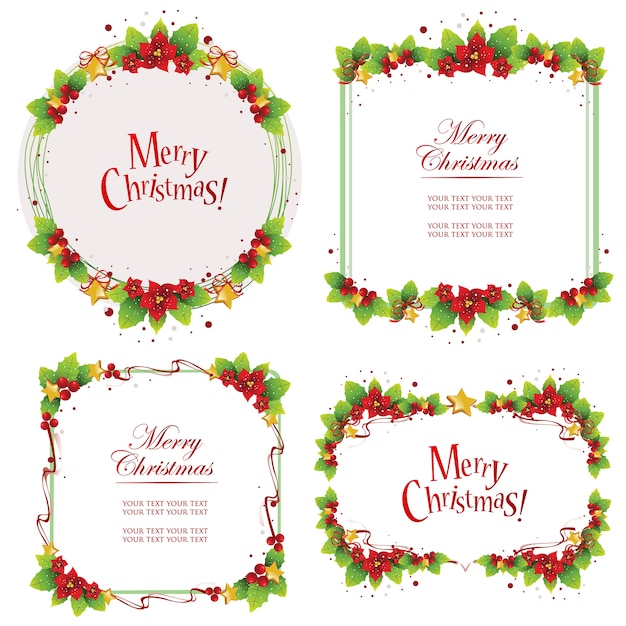 Christmas decorative frame