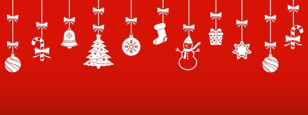 Christmas design red background