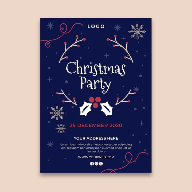 Christmas flyer template