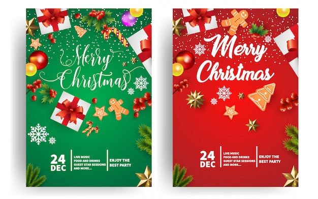 Christmas poster template