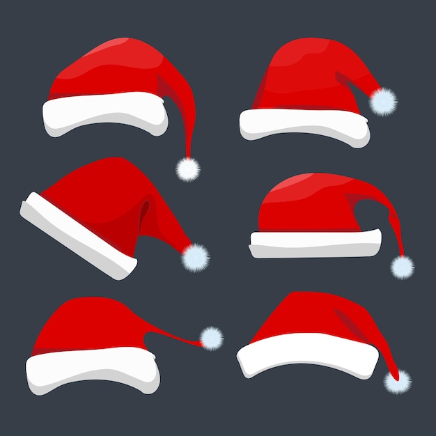 Christmas santa hat collection