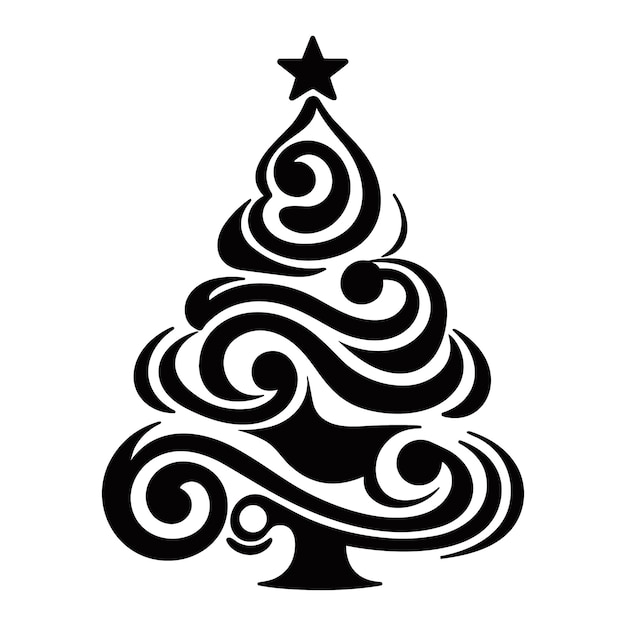 Christmas tree vector illustration