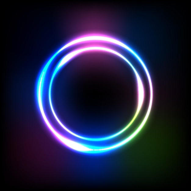 Circle gradient light effect on dark