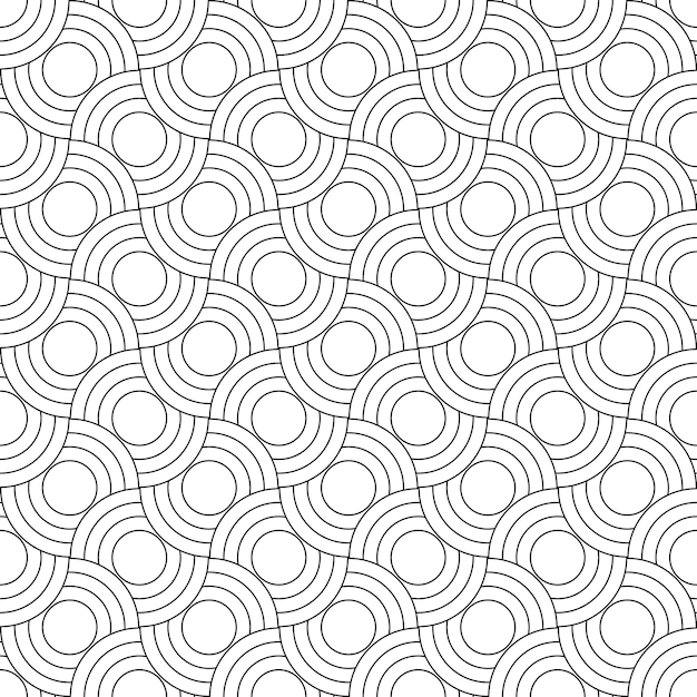 circle pattern black and white