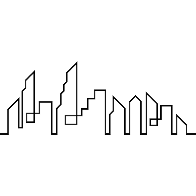 City skyline background vector illustration design