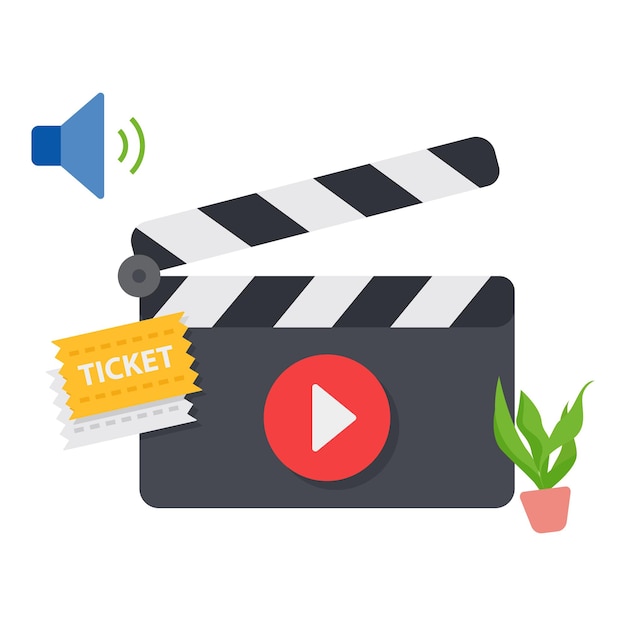 Clapperboard filmmaking video movie clapper