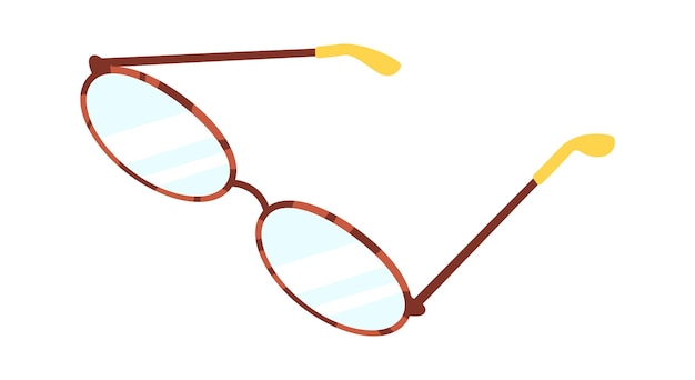 Vector classic glasses accessory