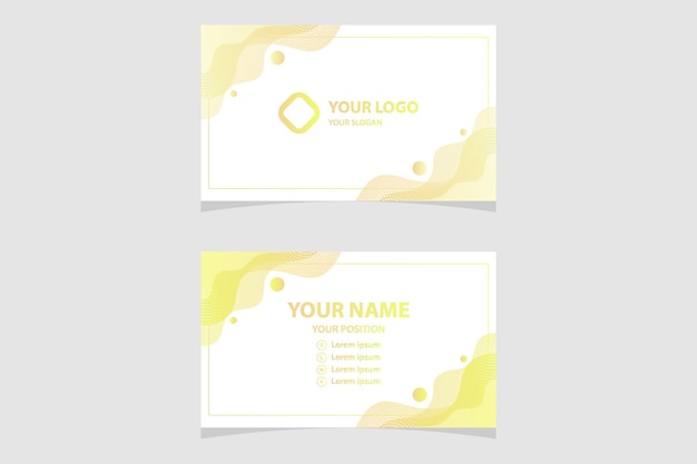 Vector clean style modern business card template