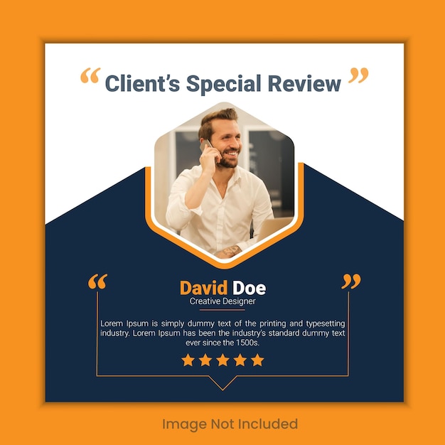 client feedback testimonial social media post or customer feedback testimonial instagram post