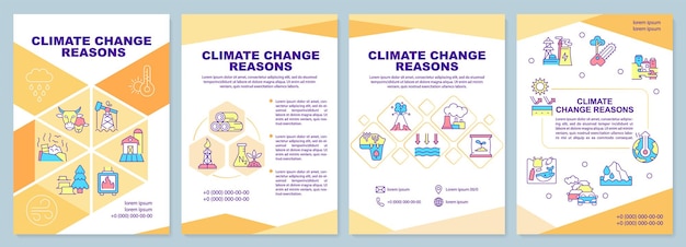 Climate change reasons brochure template